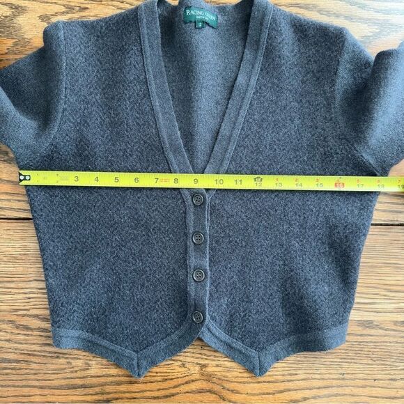 Racing Green British Wool Cardigan Sweater Gray Women’s Size 2 XS - Picture 4 of 8